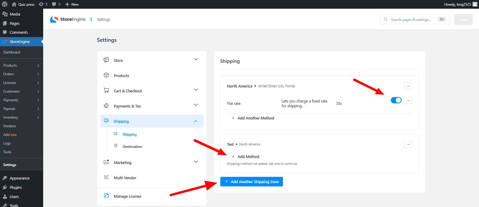 Managing Shipping Zones & Methods