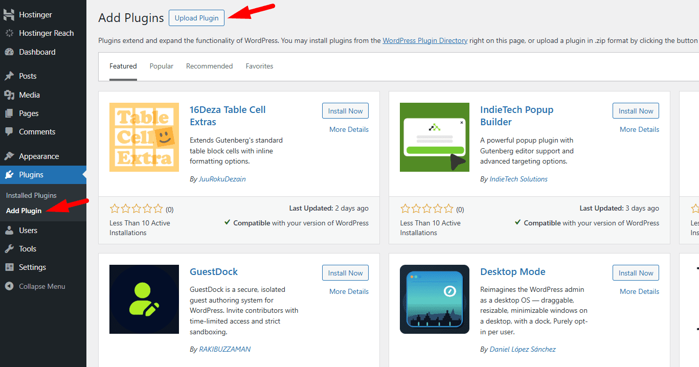 Upload Plugin