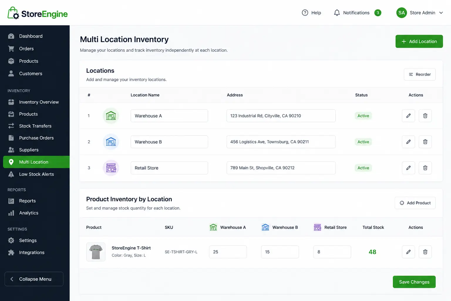 inventory settings