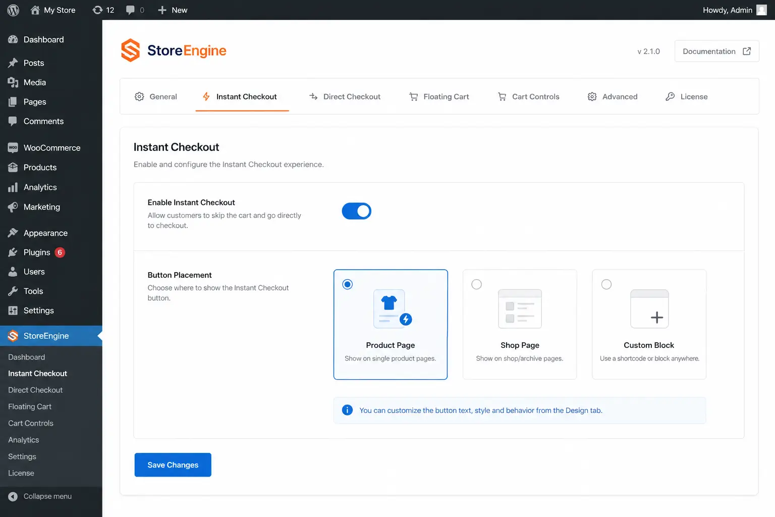 Setting Up Instant Checkout Setting Up Instant Checkout