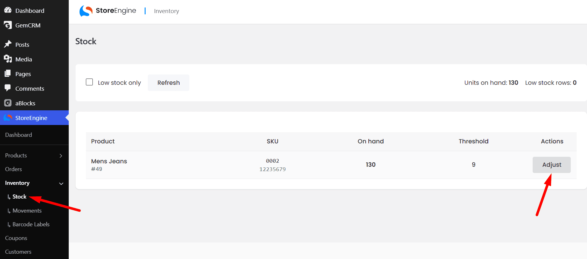 Inventory Stock