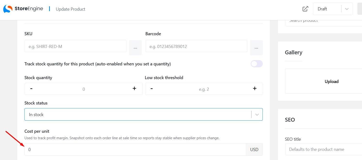 Update Product
