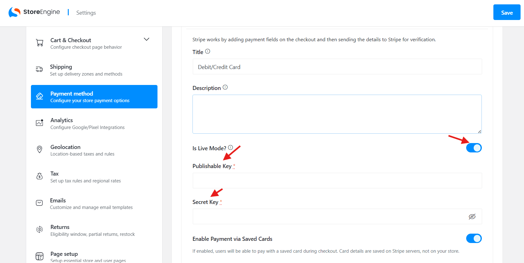 Payment Settings