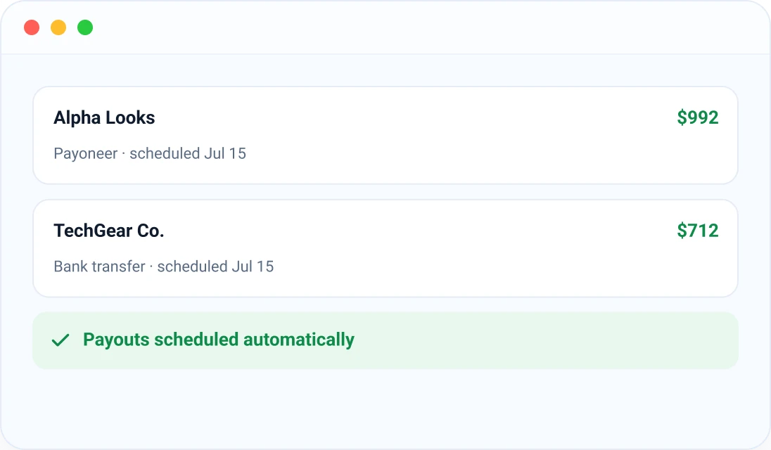 Payouts & withdrawals Payouts & withdrawals