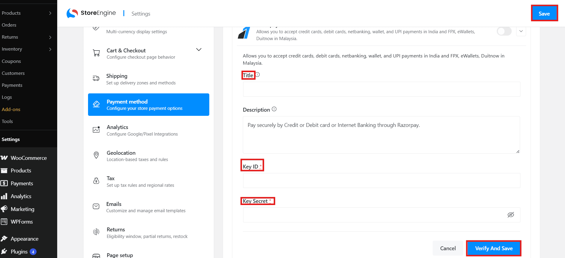 Configure Your Razorpay Payment Configure Your Razorpay Payment
