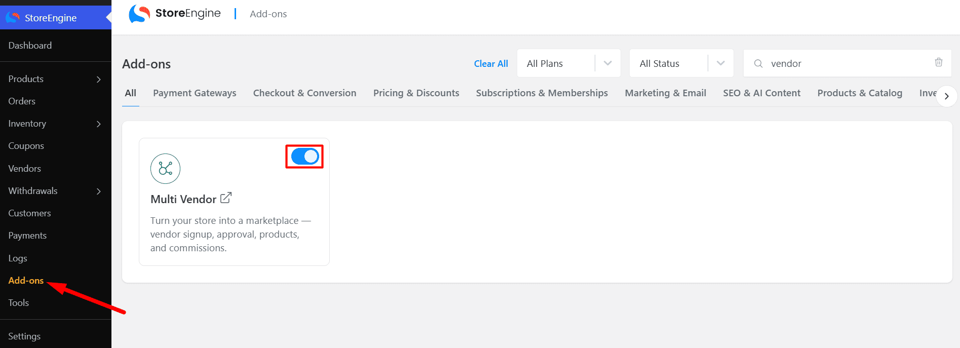 On Multi-Vendor Add-on On Multi-Vendor Add-on