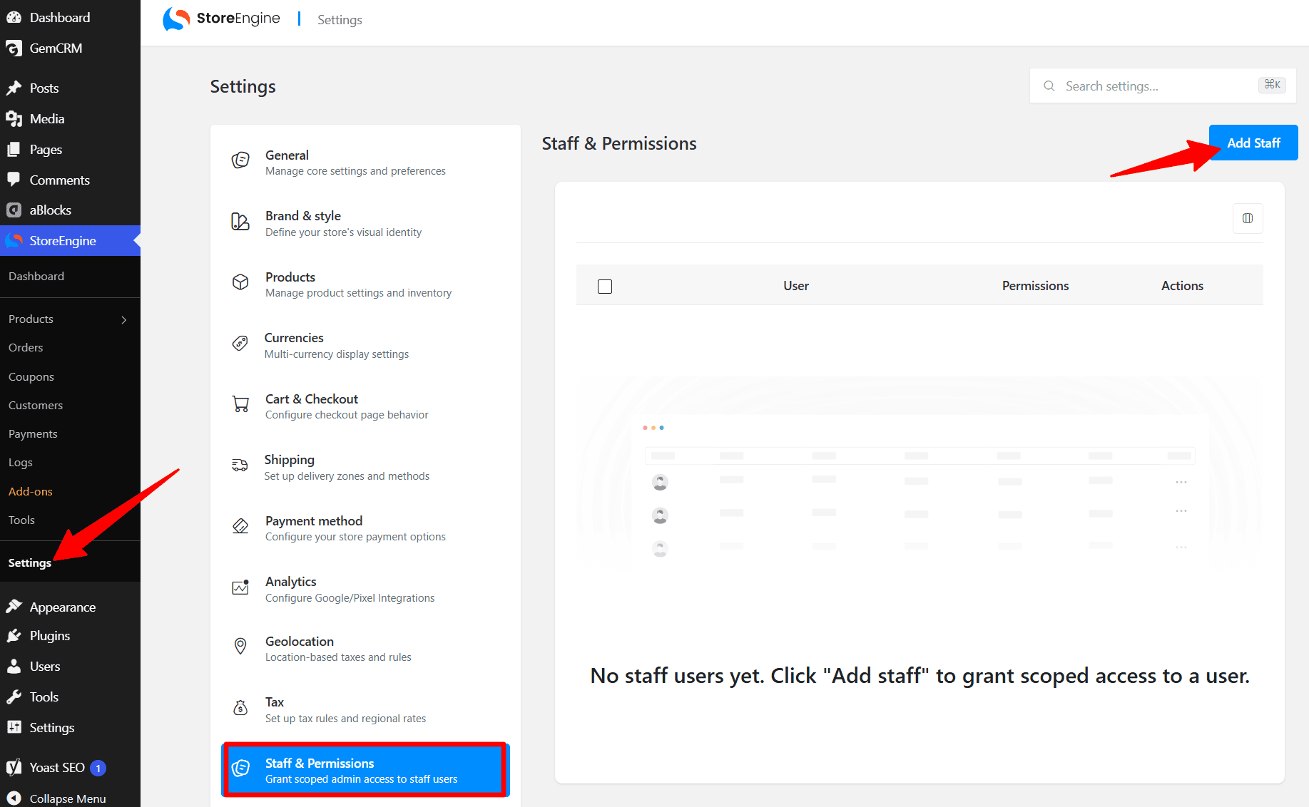 Add Staff Add Staff
