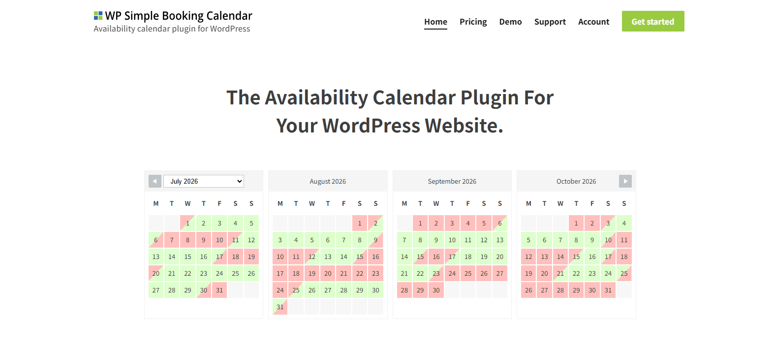 WP Simple Booking Calendar WP Simple Booking Calendar