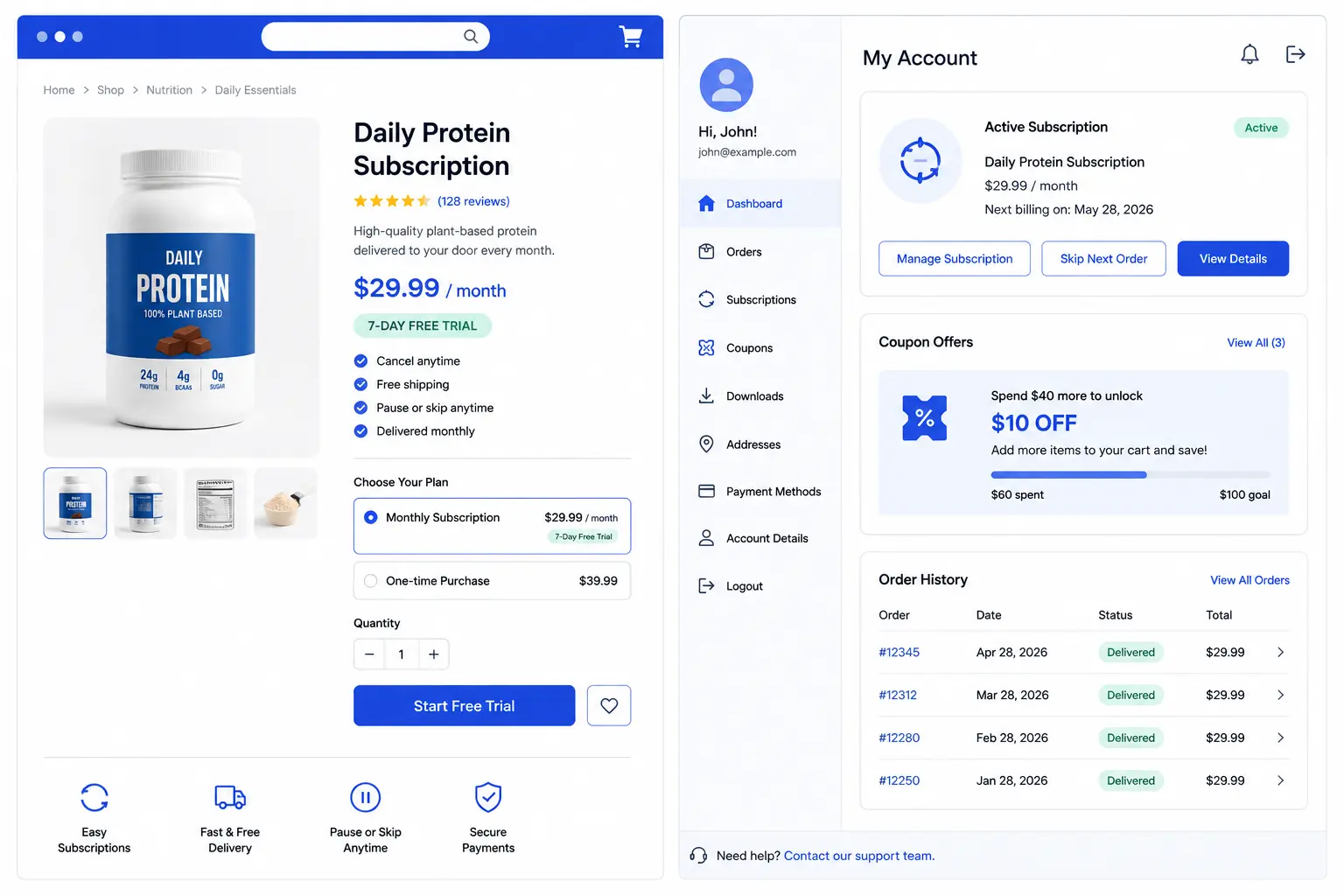 StoreEngine Wellness Store Dashboard