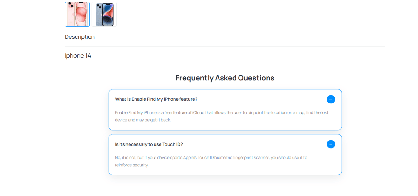 Product FAQ