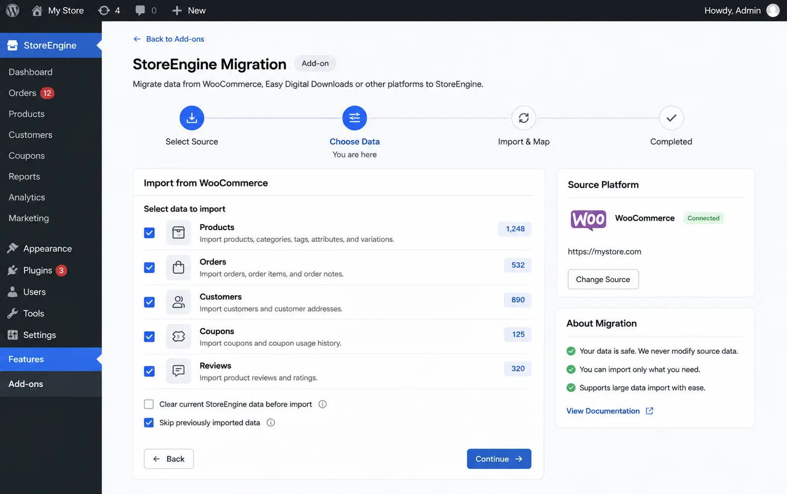 StoreEngine Migration StoreEngine Migration