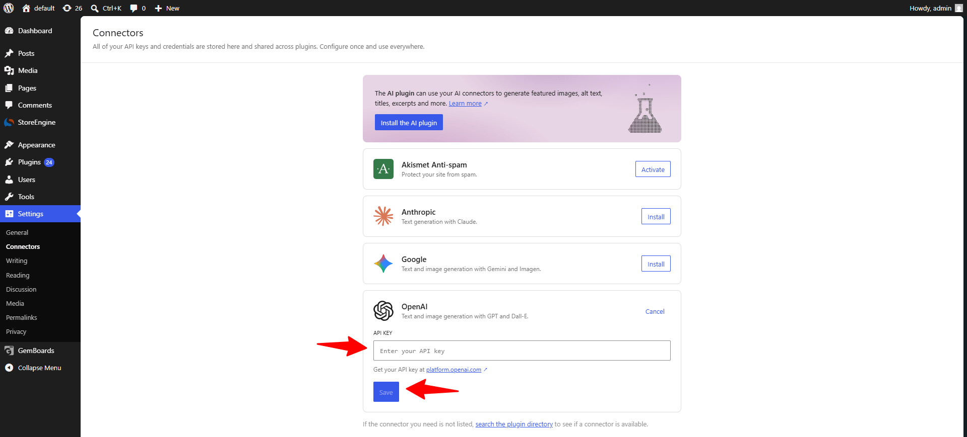 API key