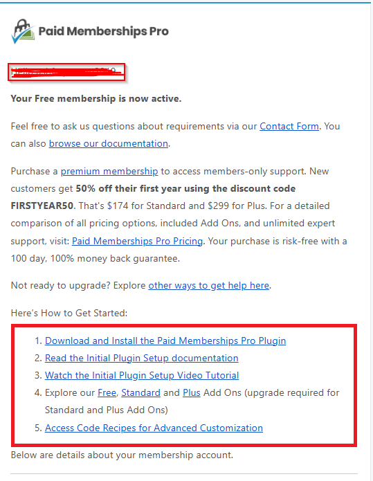 paid membership pro download process