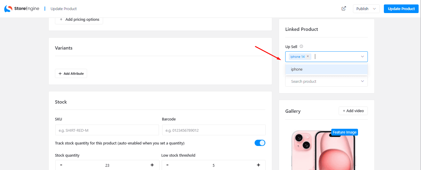 Upsell Products