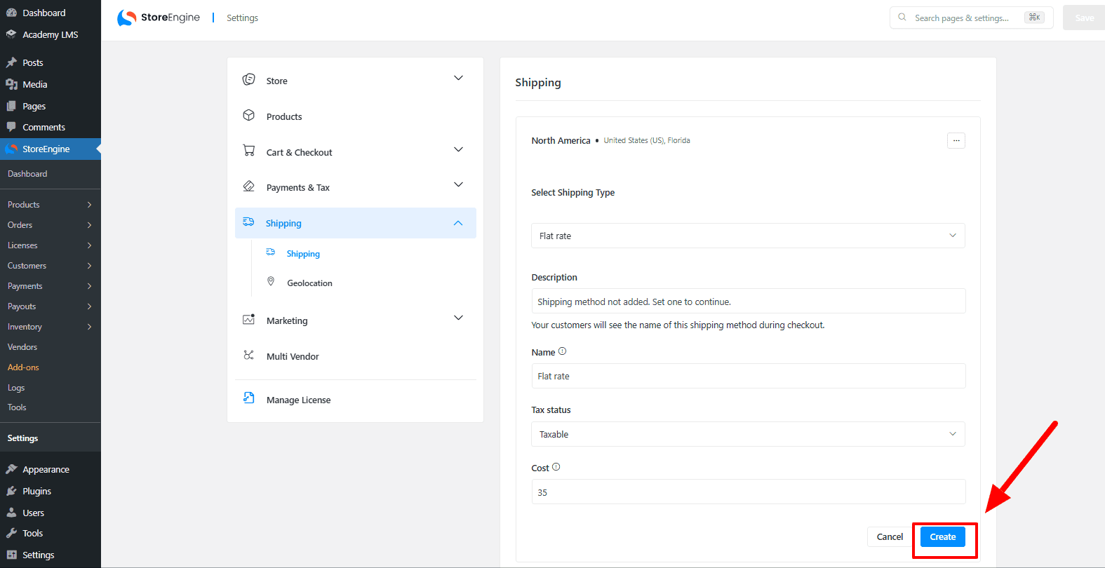 Add a Shipping Method