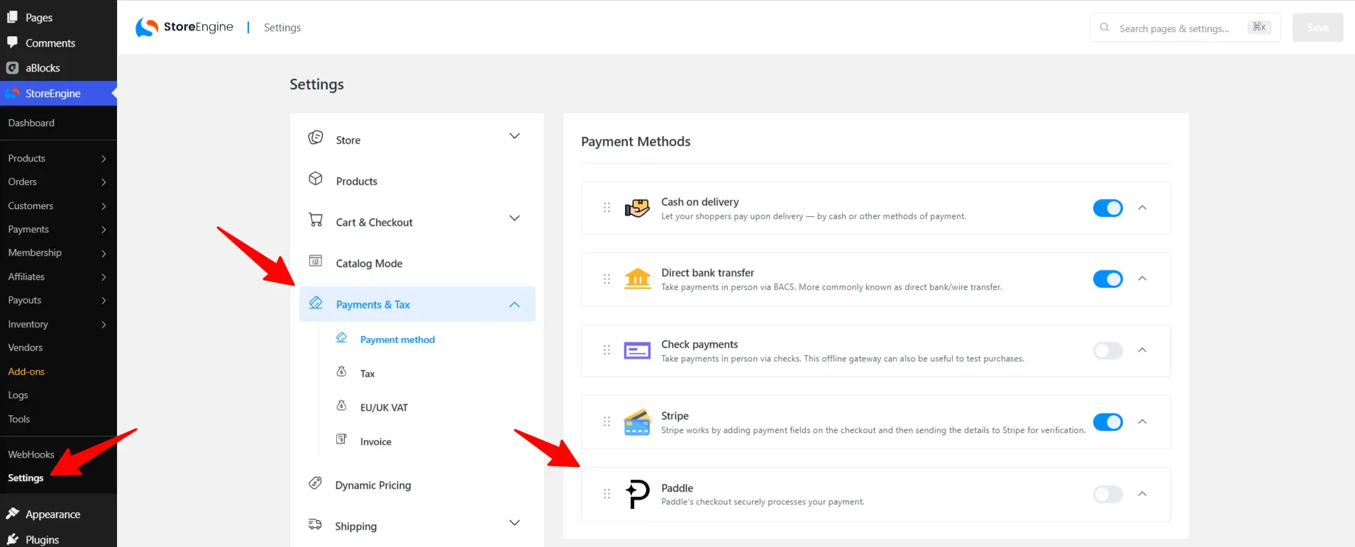 Paddle Payments