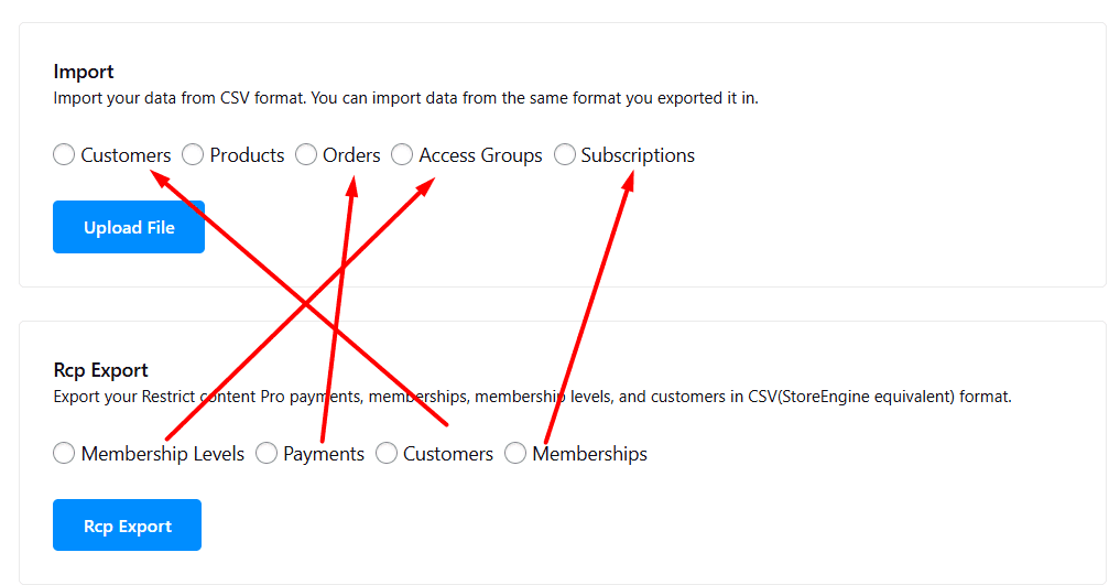 RCP Data Is Imported Into StoreEngine