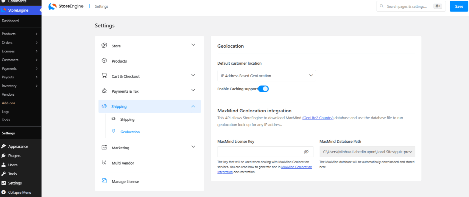  Geolocation Settings