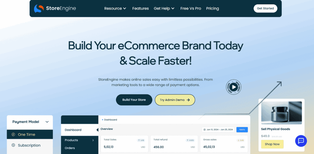 StoreEngine — Best all-in-one WordPress eCommerce for small businesses