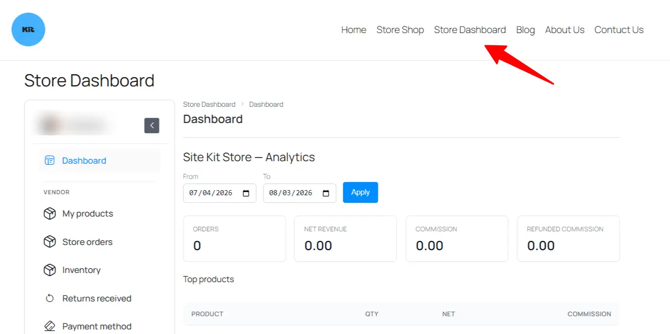 Customers Access the Dashboard
