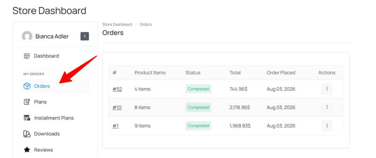 Orders