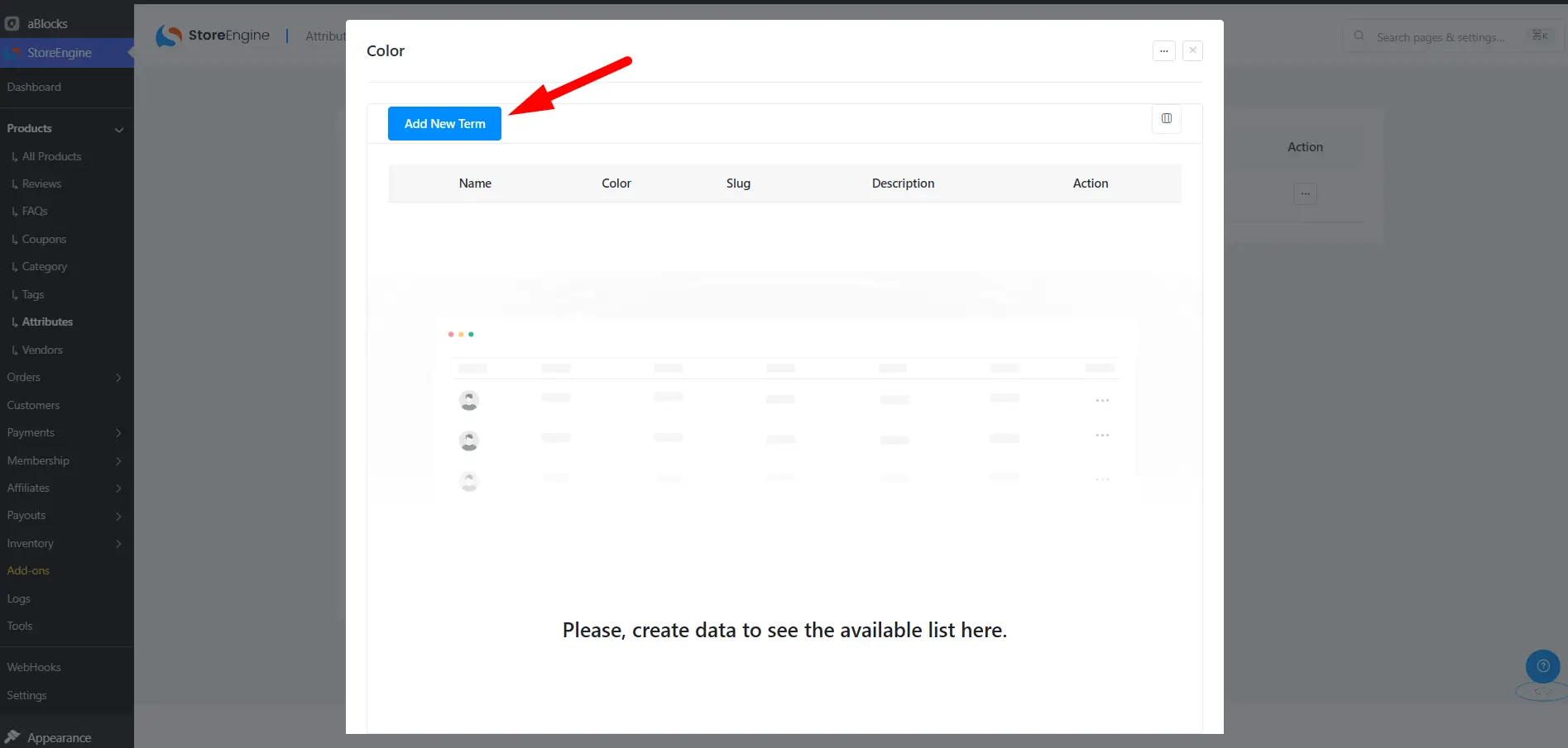 Add New Term Add New Term