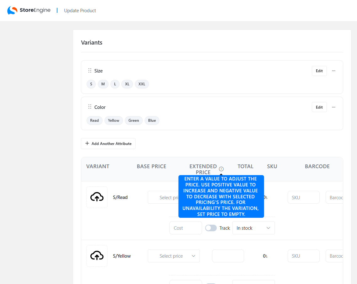 Configure Variants (Images & Pricing) Configure Variants (Images & Pricing)