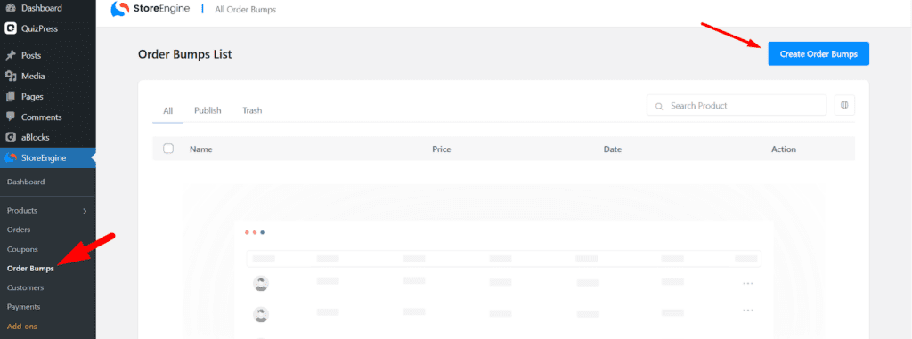 Create an Order Bumps