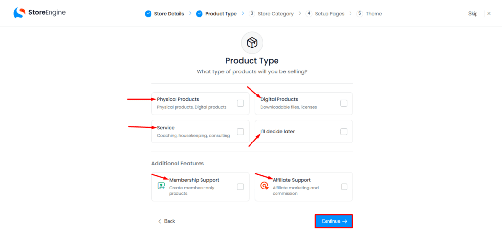 Product Type & Features