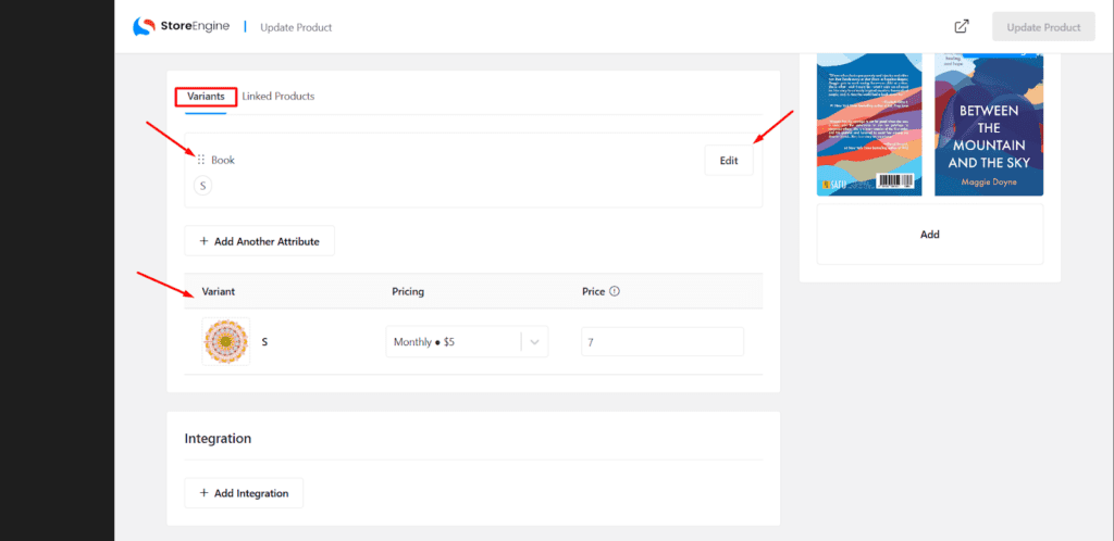 Easily Add Different Variants & Linked Products