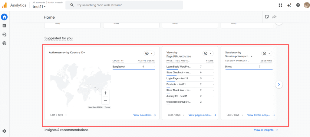 VERIFY DATA IN GOOGLE ANALYTICS
