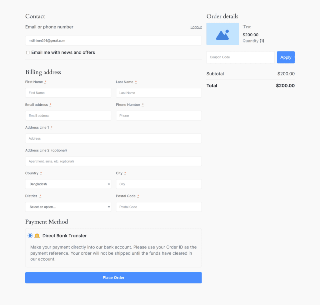 StoreEngine order details 