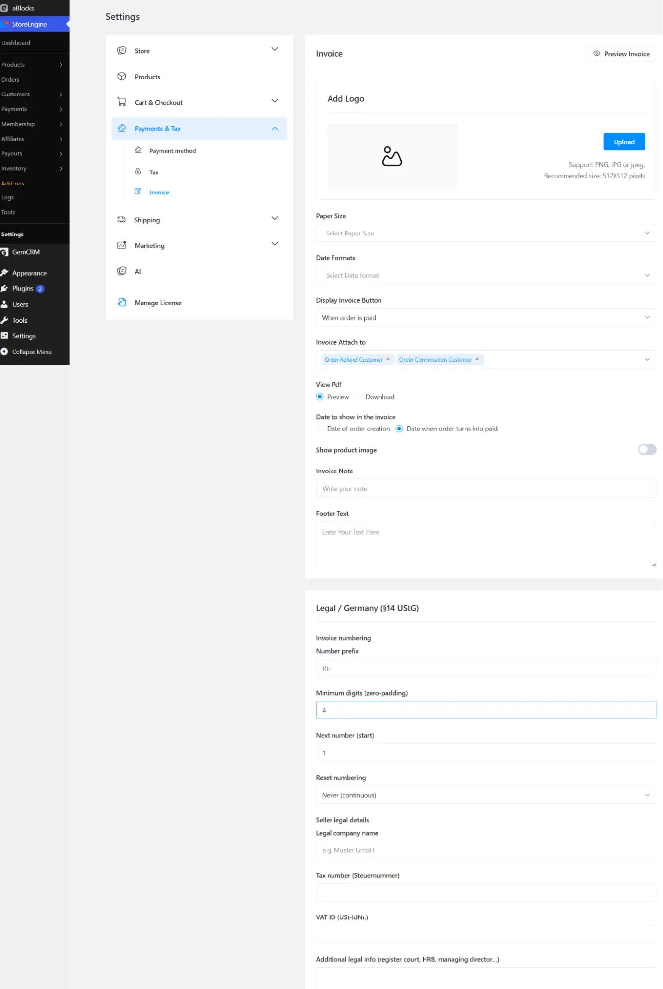Generate Branded Invoices Generate Branded Invoices