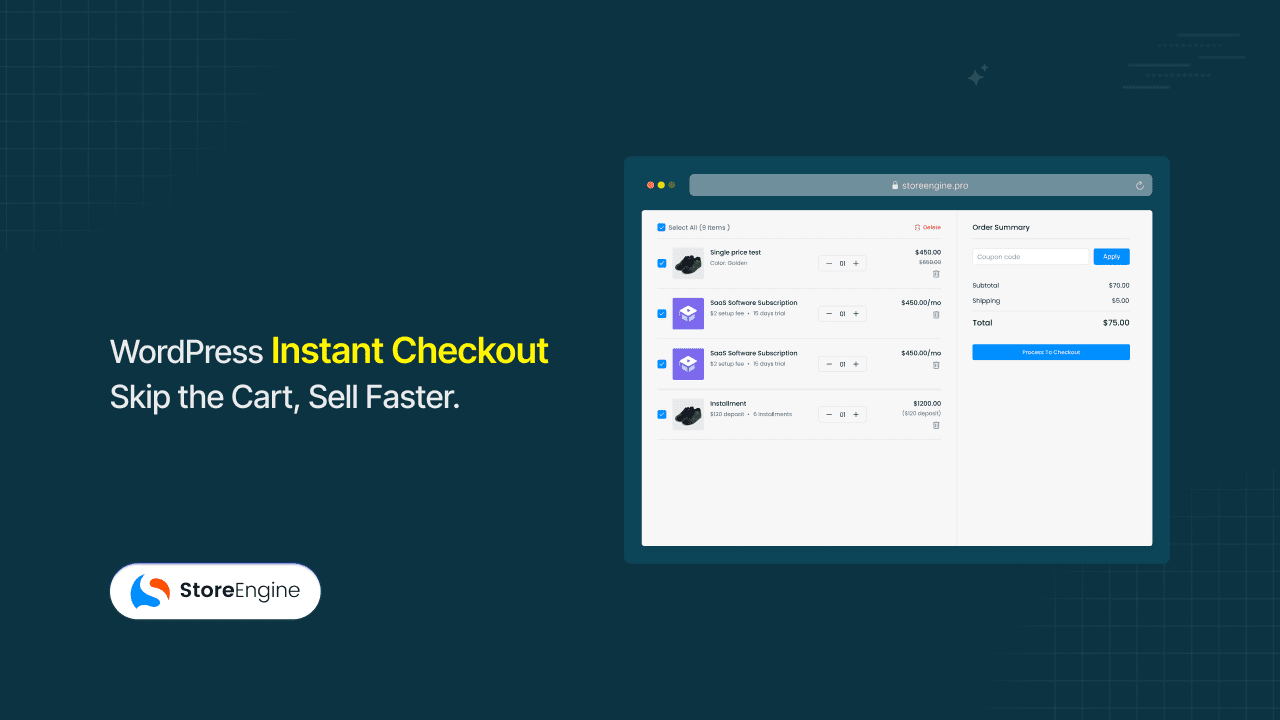 WordPress Instant Checkout: Skip the Cart, Sell Faster