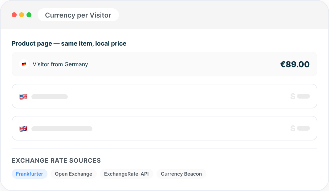 Multi-Currency
