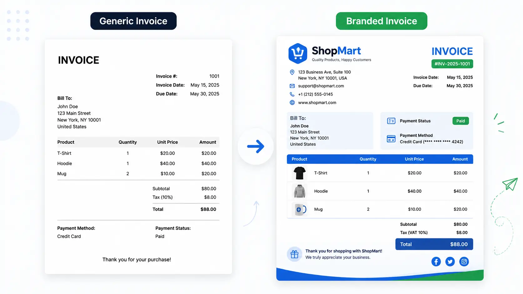 Branded Invoices Branded Invoices