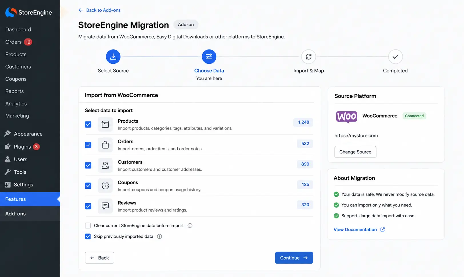 StoreEngine Migration StoreEngine Migration