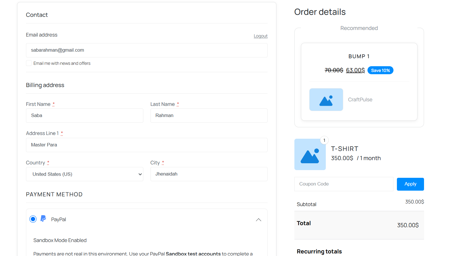StoreEngine's Order Bump