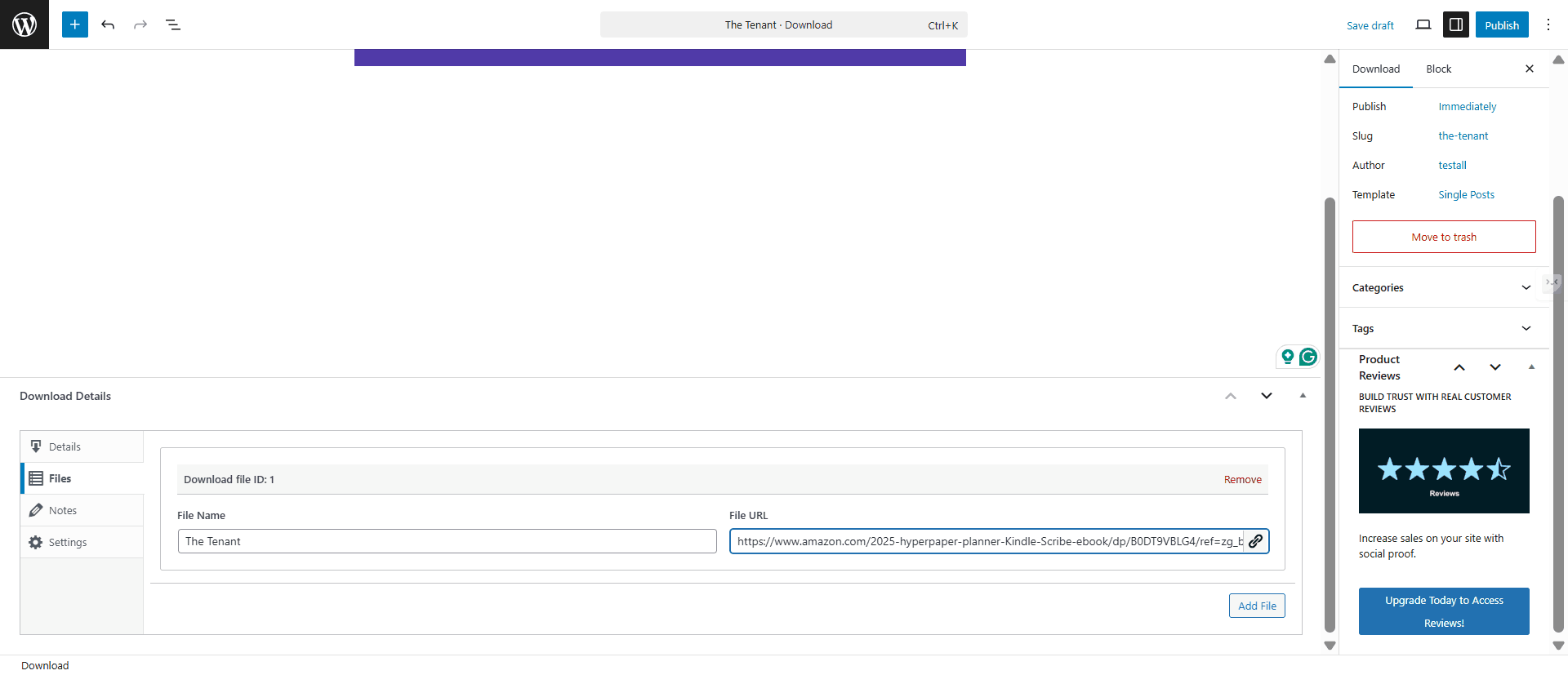 Easy Digital Downloads Editor