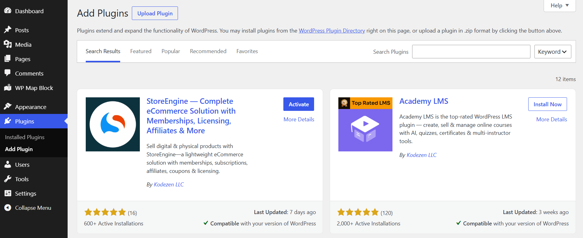 Search for StoreEngine 