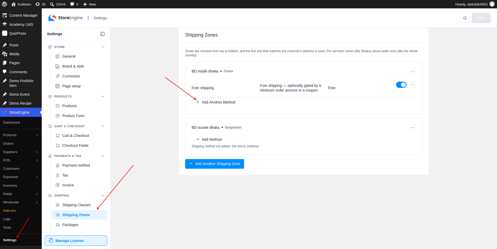 Select Add another method