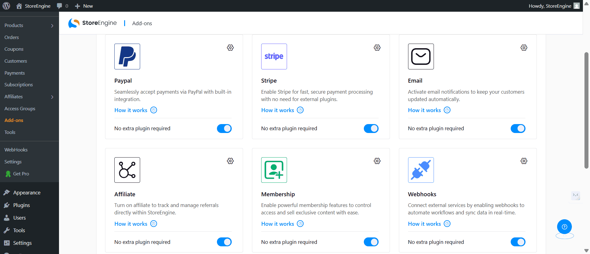 StoreEngine Addons